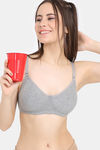 Rosaline Cyber Grove Double Layered Non Wired 3/4th Coverage T-Shirt Bra (Pack of 2) - Multicolor — thumbnail 6